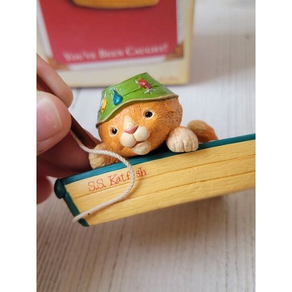 Hallmark you've been caught! 2005 ornament Xmas catfish - Picture 4 of 7